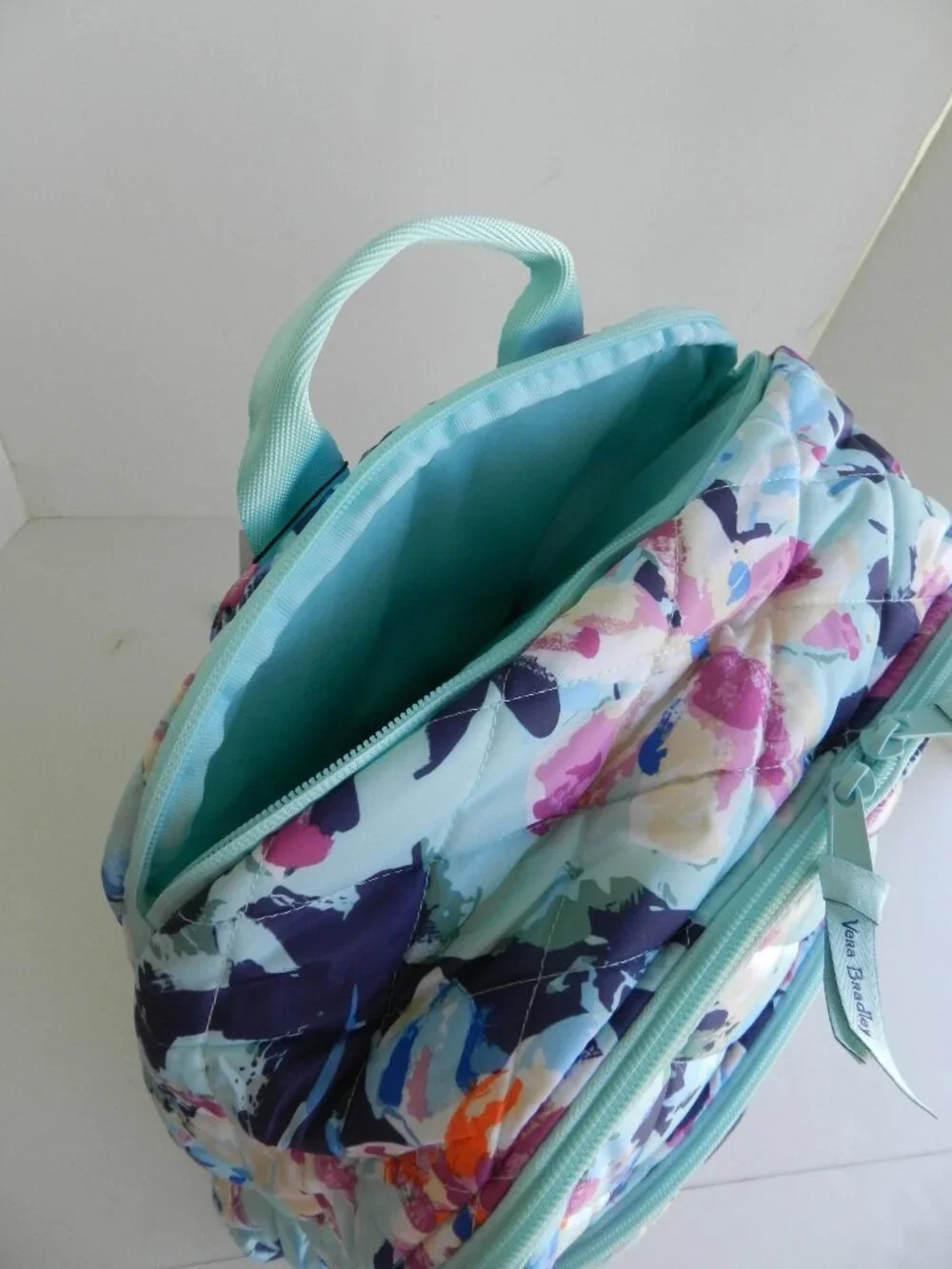 Vera Bradley Essential LARGE Backpack Laptop Backpack in Sage